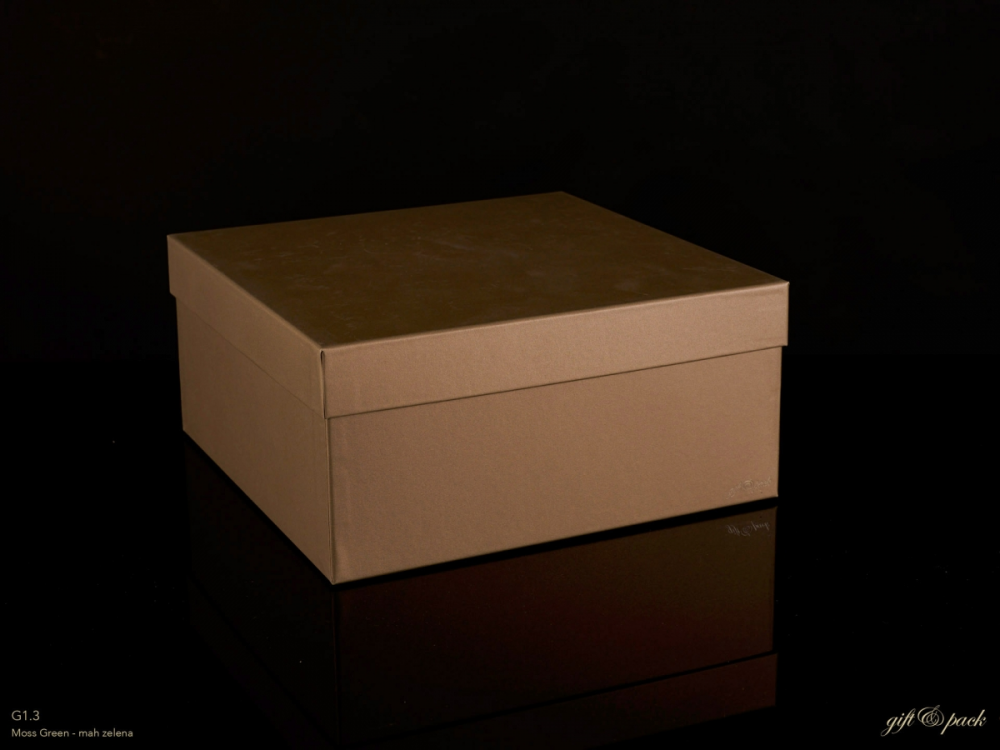 Darilna škatla G1.3 R300X300X140mm MAH - ZELENA