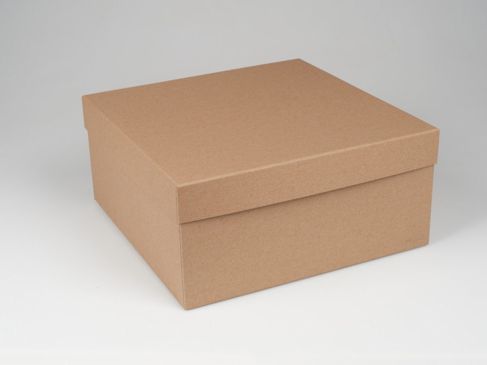 Darilna škatla G1.3 R300X300X140mm NATUR KRAFT