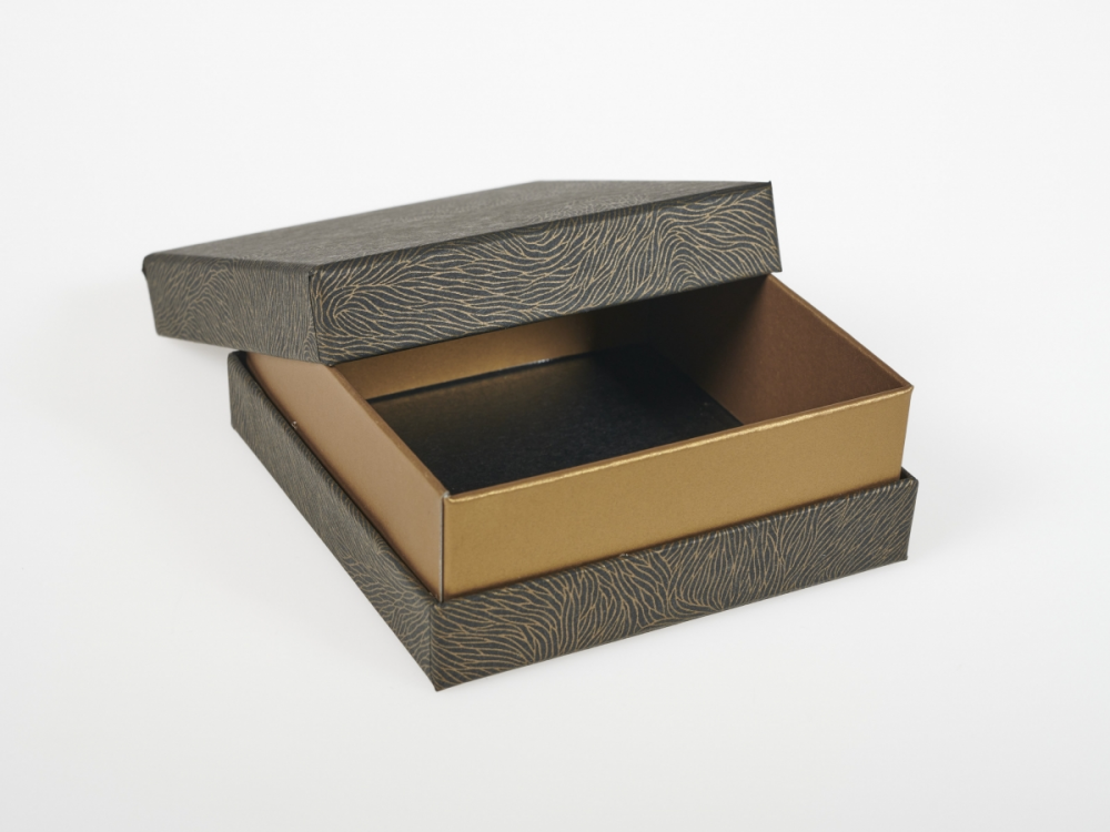 Darilna škatla G2.0 RS110X110X40mm ČRNA ICMA