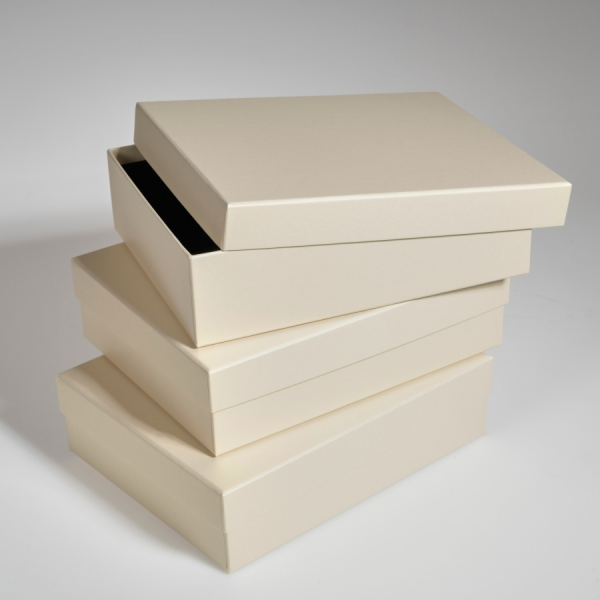 Darilna škatla G1.2 R245X195X65mm PEŠČENA - CHAMPAGNE